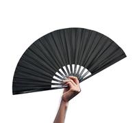 Ventilador de mano plegable grande, ventiladores de mano para mujeres plegables | Ventilador plegable a grande de manualidades | Photos con marcos de madera para baile, cosplay, bodas, decoracion