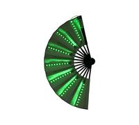 Ventilador de mano plegable iluminado - Ventilador de mano LED para bailar | Accesorios de actuación en escenario para boda, club nocturno, herramientas de refrigeración para clima cálido