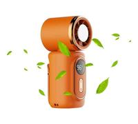 Ventilador de mano portátil, dispositivo de rotación de 180 grados, mini enfriador de 3.94 x 1.77 x 1.38 pulgadas con alimentación recargable por USB, soplador resistente, herramienta de refrigeración