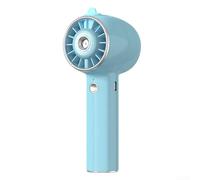 Ventilador de mano portátil, mini dispositivo de refrigeración personal con función de pulverización de agua, función de pulverización de refrigeración, enfriador de aire para oficina en casa al aire