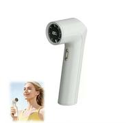 Ventilador de mano portátil, velocidad de viento de precisión de 100 niveles de brisa suave a refrigeración turbo de 16000 rpm, batería de 3000 mAh 9 horas de funcionamiento, compacto y ligero para