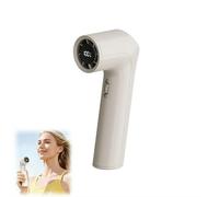 Ventilador de mano portátil, velocidad de viento de precisión de 100 niveles de brisa suave a refrigeración turbo de 16000 rpm, batería de 3000 mAh 9 horas de funcionamiento, compacto y ligero para