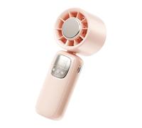 Ventilador De Mano Portátil | Ventilador Personal Pequeño,Dispositivo de Enfriamiento con Pantalla LED, Ligero, Plegable y Velocidades Ajustables para Clima Caluroso, Trabajo y Actividades al Aire Lib