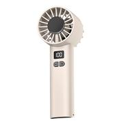 Ventilador de mano, portátil y pequeño ventilador de mano | Pantalla digital de 100 velocidades, enfriador de aire silencioso, funciona con pilas, para viajes, camping, al aire libre, escritorio en