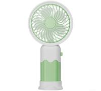 Ventilador de mano recargable por USB, ventilador de refrigeración personal portátil, ventilador de mano pequeño silencioso de 2 velocidades, compacto para uso en casa, oficina, viajes al aire libre