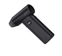 Ventilador de mano recargable USB C de carga rápida de 100000 RPM con modo turbo, 5 engranajes ajustables y luz LED, ventilador de mano con motor completo