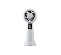 Ventilador de Mano USB Recargable 6 Velocidades Silencioso | Tecnología para turbina, 6 velocidades, flujo aire , para batería recargable, uso portátil mano(White)