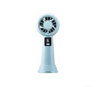 Ventilador de Mano USB Recargable 6 Velocidades Silencioso | Tecnología para turbina, 6 velocidades, flujo aire , para batería recargable, uso portátil mano(blue)
