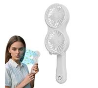 Ventilador de mano, ventilador de mano eléctrico | Recargable por USB, suministros de refrigeración de mesa para escritorio, camping, senderismo, correr, playa, boda, pesca, gimnasio, barbacoa