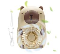 Ventilador de mano, ventilador de mano,Ventilador Capybara eléctrico de mano | Enfriador de alimentos de 3 velocidades, refrigeración por aire, accesorios geniales para viajes, exteriores, hogar y