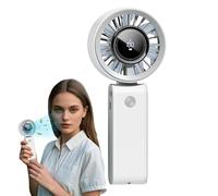 Ventilador de mano | Ventilador personal de mano, ventilador de aire recargable con 3 velocidades para habitación al aire libre, cocina, dormitorio, cubículo, camping, dormitorio, mesa de escritorio