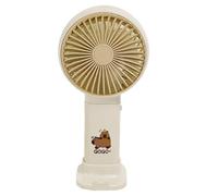 Ventilador de mano - Ventilador personal portátil lindo capibara, 3.11 x 1.89 x 6.06 pulgadas, enfriador de aire silencioso recargable con pilas, dispositivos de refrigeración silenciosos, pequeños ac