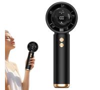 Ventilador de mano, ventilador portátil recargable | Ventilador turbo de bolsillo personal - Ajustable a 100 velocidades, potente 13000 rpm, enfriador de maquillaje de bajo ruido de bate