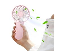 Ventilador de mano - Ventiladòr portátil | Ventiladòrde refrigeración USB de 3 velocidades | Motor silencioso sin escobillas con gancho integrado | Batería recargable de 1200 mAh utilizada con materi