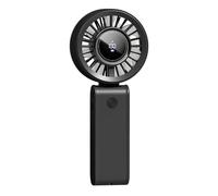 Ventilador de mano | Ventilador recargable portátil - Ventilador de aire recargable con 3 velocidades para habitación al aire libre, cocina, dormitorio, cubículo, camping, dormitorio, mesa de