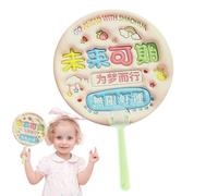 Ventilador de mano | Ventiladores de refrigeración de mano con patrones de letras, ventilador pequeño manual, ventilador creativo de verano, ventiladores de refrigeración para