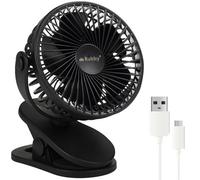 Ventilador De Mesa Con Clip Sin Cable Inalámbrico Portátil Recargable USB Pc