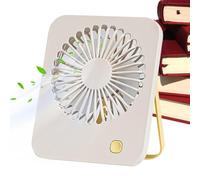 Ventilador De Mesa | Enfriador De Aire Personal Giratorio De 180°, Ventilador Silencioso Alimentado Por USB Con Asa Para Gimnasio, Tienda De Campaña, Viajes Al Aire Libre, 16,5x13,2x3,2 Cm/6,5x5,2x1,2