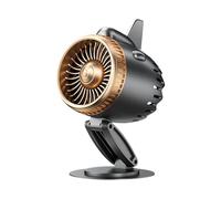 Ventilador de mesa hélice de avión - Recargable Orientable 360 Grados 5 Velocidades Silencioso,Ventilador De Escritorio Modelo Motor Decorativo | Para Hogar, Oficina, Camping, Senderismo, Exterior