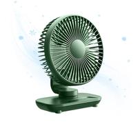 Ventilador de Mesa Oscilante Recargable de 2000mAh con 5 Velocidades | Pequeño Ventilador de Escritorio Oscilante Para Salón, Oficina, Habitación De Residencia, Interior, Exterior, Camp