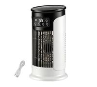 Ventilador de mesa pequeño para oficina, carga USB, humidificación | Ventilador de mesita de noche personal para propietarios de viviendas, inquilinos, oficina en casa, dormitorios, estudios