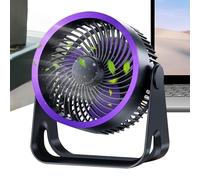 Ventilador de mesa | Ventilador USB recargable para escritorio - Ampla difusión silenciosa con 3 velocidades ajustables para interior y exterior para estudiantes, niños, adolescentes, adultos y niñas