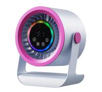 Ventilador De Mesita,3 Velocidades, Pantalla LED, Recargable, Silencioso Y Refrescante | Ventiladores Personales de Escritorio Pequeños, Silenciosos - Para hogar, mesita de noche, viajes, camping, ext