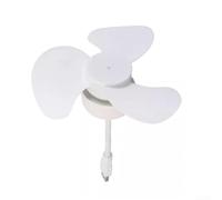 Ventilador de montaje USB blanco en miniatura con luz auxiliar, suministro de refrigeración personal para oficina, dormitorio, mesita de noche, demandas de ventilación diarias