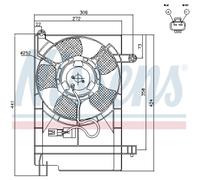NISSENS 85062 Ventilador de motor