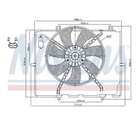 Ventilador de Motor Del Radiador Eléctrico Nissens para Furgoneta