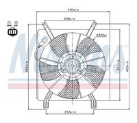 Ventilador de Motor Del Radiador Eléctrico Nissens para Honda Cr-V III Re _