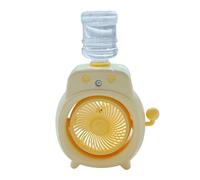 Ventilador de Nebulización de Agua Mini Humidificador USB de Escritorio | Con depósito de agua y ventilador nebulizador portátil para mesilla de noche, dormitorio, dormitorio, coche, playa y escuela