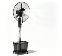 Ventilador de nebulización for exteriores for patios, ventiladores portátiles con kit Mister, con tanque de agua de 42 l/11 gal, for el exterior del hogar, dormitorio, patio trasero