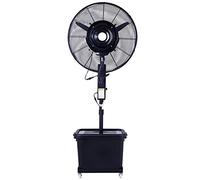 Ventilador de nebulización oscilante, 3 ajustes de velocidad, altura ajustable para refrigeración de patio al aire libre, ideal para patios, terrazas, jardines, 71 cm / 28in