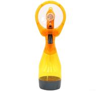 Ventilador de nebulización portátil de mano, silencioso 36dB ligero PP, para viajes en la playa, refrigeración al aire libre (amarillo)
