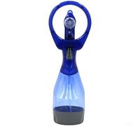 Ventilador de nebulización portátil de mano, silencioso 36dB ligero PP, para viajes en la playa, refrigeración al aire libre (azul)