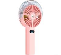 Ventilador de nebulización portátil de plástico con tanque de pulverización | Para enfriamiento instantáneo de niebla, spray de agua fina, humidifica el aire, reduce el estrés térmico