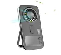 Ventilador de niebla de mano, ventilador de refrigeración de batería portátil, soplador de escritorio delgado con función de pulverización de agua, diseño compacto ligero con flujo de aire ajustable