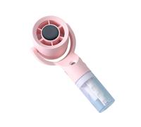 Ventilador de Niebla Portátil de Mano, Herramienta de Refrigeración para Uso en Exteriores y Dormitorios, Color Rosa