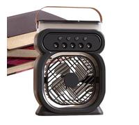 Ventilador de niebla recargable, ventilador de niebla - Escritorio de niebla de niebla más enfriador de aire,7 colores Luz de noche 3 velocidades de 450 ml de electrónica de enfriamiento