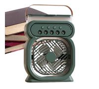 Ventilador De Niebla - Ventilador De Mesa | Ventiladr Móvil De 24x17x7,5 Cm Con Rociador De Agua, Enfriador De Aire Portátil, 3 Velocidades Para El Hogar, Oficina, Playa Y Cabecera, Aire Acondicionad