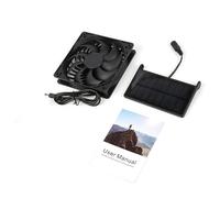 Ventilador de panel solar profesional de 3 W, extractor de aire para perros, pollos, cobertizos