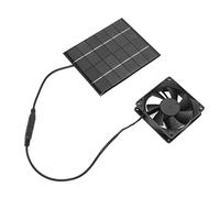 Ventilador de panel solar Protección de metal Red Amplia aplicación Cobertizo Ventilador de escape