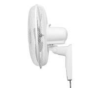 Ventilador de pared 45W 40cm 5 aspas silencioso 3 velocidades oscilante