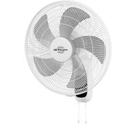 Ventilador de pared Orbegozo WF 0146, 60 W, 45 cm de diámetro, Blanco.