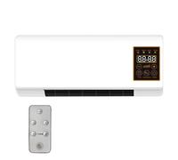 Ventilador De Pared Con Control Remoto,Portátil Climafy con Control Remoto,Aire Acondicionado De Pared Reversible Split,Sin Unidad Exterior,Temperatura Constante Inteligente, Para Hogar O Oficina (C)
