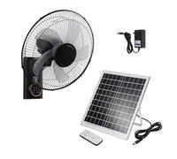 Ventilador de Pared con Panel Solar, Ventilador Solar Potente Exterior