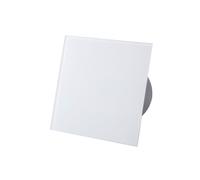 Ventilador De Pared Extractor 100 Mm Silencioso Trax De Cristal Leche