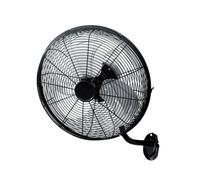 Abrila - Ventilador de Pared ARRECIFE | Negro/Playa con 3 Velocidades Ajustables | Orientable y Oscilante | 120W de Potencia y 50D | Ideal para Todo Tipo de Estancias