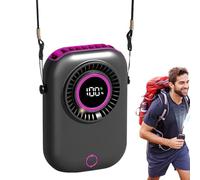 Ventilador de Pared Oscilante - Función de Circulación Vórtice - Mando a Distancia y Temporizador de | Ventiladores Pequeños Portátiles | Ventilador Personal de Mano - 5 Velocidades Recargable Pantall